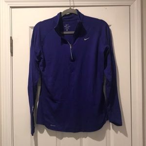 Nike half zip, dri-fit, large